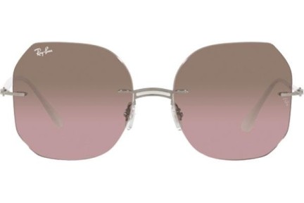 Okulary przeciwsłoneczne Ray-Ban Titanium Collection RB8067 159/14 Kwadratowe Srebrne