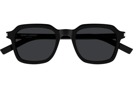 Okulary przeciwsłoneczne Saint Laurent SL715SLIM 001 Kwadratowe Czarne