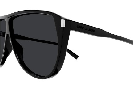 Okulary przeciwsłoneczne Saint Laurent SL731GASPAR 002 Kwadratowe Czarne