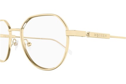 Okulary korekcyjne Alexander McQueen AM0479O 002 Okrągłe Złote