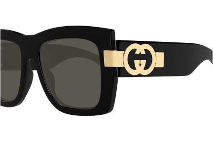 Okulary przeciwsłoneczne Gucci GG1688S 001 Kwadratowe Czarne