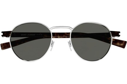 Okulary przeciwsłoneczne Saint Laurent SL707 001 Okrągłe Srebrne