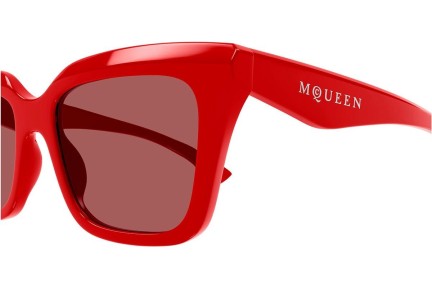 Okulary przeciwsłoneczne Alexander McQueen AM0473S 003 Kwadratowe Czerwone