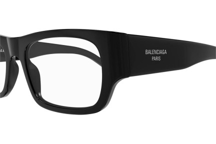 Okulary korekcyjne Balenciaga BB0370O 001 Prostokątne Czarne