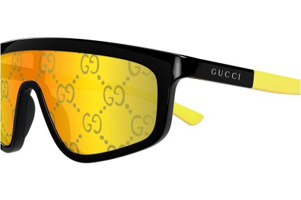 Okulary przeciwsłoneczne Gucci GG1736S 004 Pojedyncze | Shield Czarne