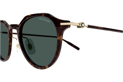 Okulary przeciwsłoneczne Mont Blanc MB0355S 002 Okrągłe Havana