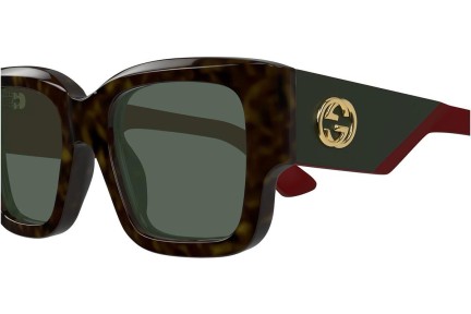 Okulary przeciwsłoneczne Gucci GG1663S 002 Kwadratowe Havana