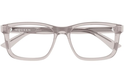 Okulary korekcyjne Alexander McQueen AM0486O 008 Kwadratowe Szare