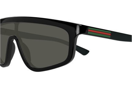 Okulary przeciwsłoneczne Gucci GG1736S 001 Pojedyncze | Shield Czarne