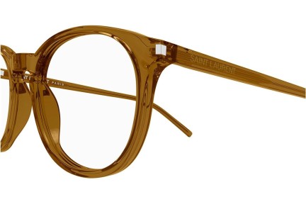 Okulary korekcyjne Saint Laurent SL106 020 Okrągłe Brązowe