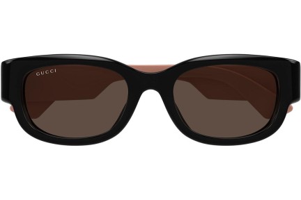 Okulary przeciwsłoneczne Gucci GG1667SK 004 Kwadratowe Czarne