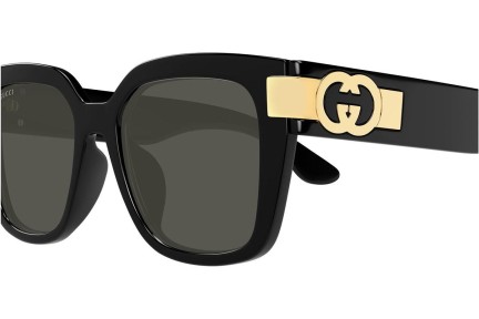 Okulary przeciwsłoneczne Gucci GG1690SK 001 Kwadratowe Czarne