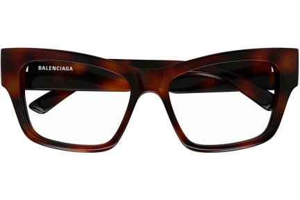 Okulary korekcyjne Balenciaga BB0378O 002 Kwadratowe Havana