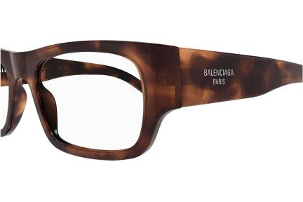 Okulary korekcyjne Balenciaga BB0370O 002 Prostokątne Havana