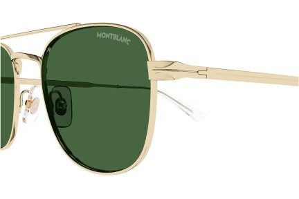 Okulary przeciwsłoneczne Mont Blanc MB0363S 002 Pilotki (Aviator) Złote