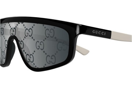 Okulary przeciwsłoneczne Gucci GG1736S 003 Pojedyncze | Shield Czarne