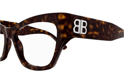 Okulary korekcyjne Balenciaga BB0362O 002 Kwadratowe Havana