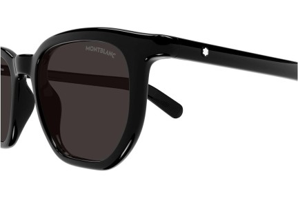 Okulary przeciwsłoneczne Mont Blanc MB0352S 001 Kwadratowe Czarne