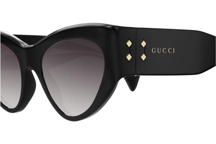 Okulary przeciwsłoneczne Gucci GG1704S 001 Kocie oczy Czarne