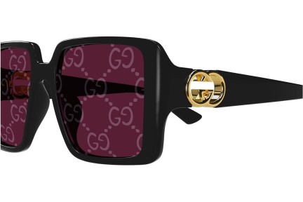 Okulary przeciwsłoneczne Gucci GG1692S 006 Kwadratowe Czarne