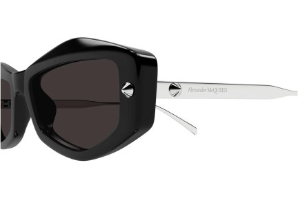 Okulary przeciwsłoneczne Alexander McQueen AM0482S 001 Prostokątne Czarne