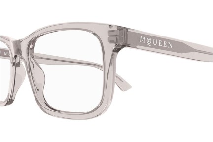 Okulary korekcyjne Alexander McQueen AM0486O 008 Kwadratowe Szare