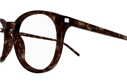 Okulary korekcyjne Saint Laurent SL106 018 Okrągłe Havana