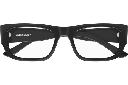 Okulary korekcyjne Balenciaga BB0370O 001 Prostokątne Czarne