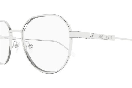 Okulary korekcyjne Alexander McQueen AM0479O 001 Okrągłe Srebrne