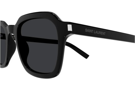 Okulary przeciwsłoneczne Saint Laurent SL715SLIM 001 Kwadratowe Czarne