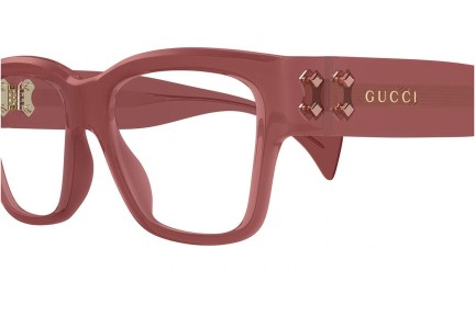 Okulary korekcyjne Gucci GG1705O 003 Kwadratowe Różowe