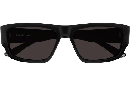 Okulary przeciwsłoneczne Balenciaga BB0366S 001 Kwadratowe Czarne