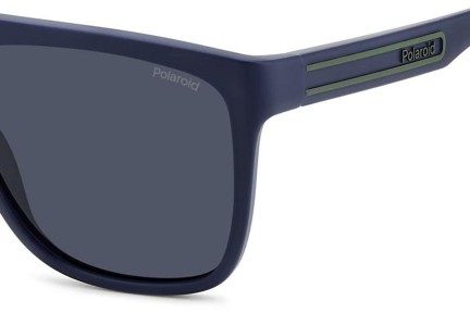 Okulary przeciwsłoneczne Polaroid PLD2162/S FLL/C3 Polarized Flat Top Niebieskie