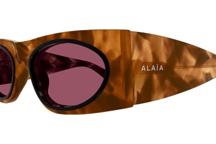 Okulary przeciwsłoneczne Alaia AA0085S 003 Owalne Havana