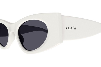 Okulary przeciwsłoneczne Alaia AA0075S 002 Kocie oczy Białe