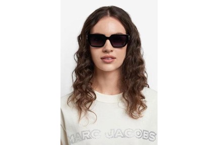 Okulary przeciwsłoneczne Marc Jacobs MARC809/S 807/9O Prostokątne Czarne