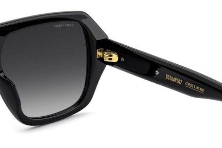 Okulary przeciwsłoneczne Dsquared2 D20160/S 807/9O Kwadratowe Czarne