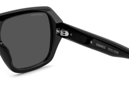 Okulary przeciwsłoneczne Dsquared2 D20160/S 807/IR Kwadratowe Czarne