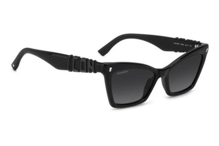 Okulary przeciwsłoneczne Dsquared2 ICON0026/S 807/9O Kocie oczy Czarne