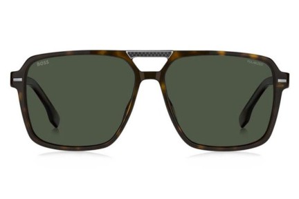 Okulary przeciwsłoneczne BOSS BOSS1766/S 086/UC Polarized Kwadratowe Havana