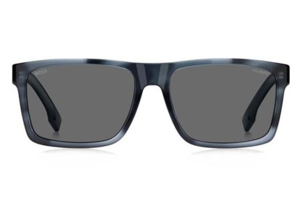 Okulary przeciwsłoneczne BOSS BOSS1760/G/S 38I/M9 Polarized Kwadratowe Niebieskie