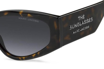 Okulary przeciwsłoneczne Marc Jacobs MARC803/S AB8/WJ Polarized Kocie oczy Havana