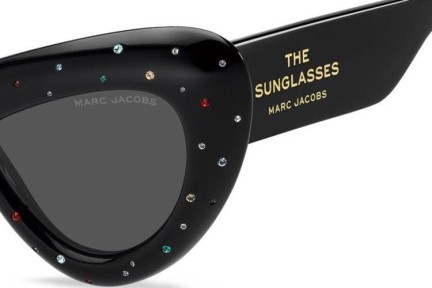 Okulary przeciwsłoneczne Marc Jacobs MARC798/SSTR 807/IR Kocie oczy Czarne