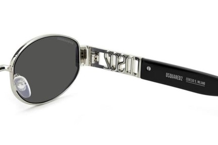 Okulary przeciwsłoneczne Dsquared2 D20155/S 010/IR Owalne Srebrne