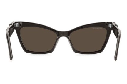 Okulary przeciwsłoneczne Dsquared2 ICON0026/S YZ4/70 Kocie oczy Brązowe