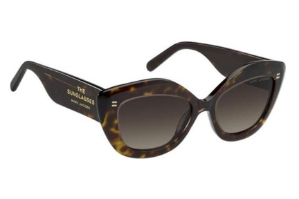 Okulary przeciwsłoneczne Marc Jacobs MARC800/S AIO/HA Kocie oczy Havana