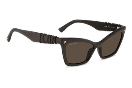 Okulary przeciwsłoneczne Dsquared2 ICON0026/S YZ4/70 Kocie oczy Brązowe