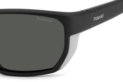 Okulary przeciwsłoneczne Polaroid PLD7057/S 003/M9 Polarized Prostokątne Czarne