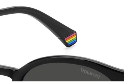 Okulary przeciwsłoneczne Polaroid PLD6233/S 807/M9 Polarized Okrągłe Czarne