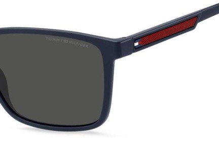 Okulary przeciwsłoneczne Tommy Hilfiger TH2201/S 8RU/IR Kwadratowe Niebieskie